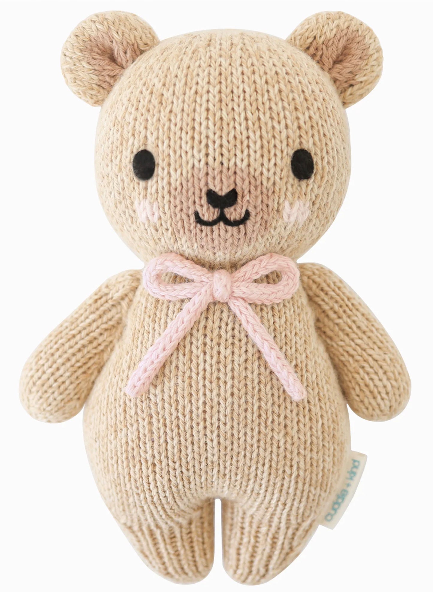 Cuddle&Kind Cuddle + Kind Baby Honey Bear - Blush Bow available at The Good Life Boutique