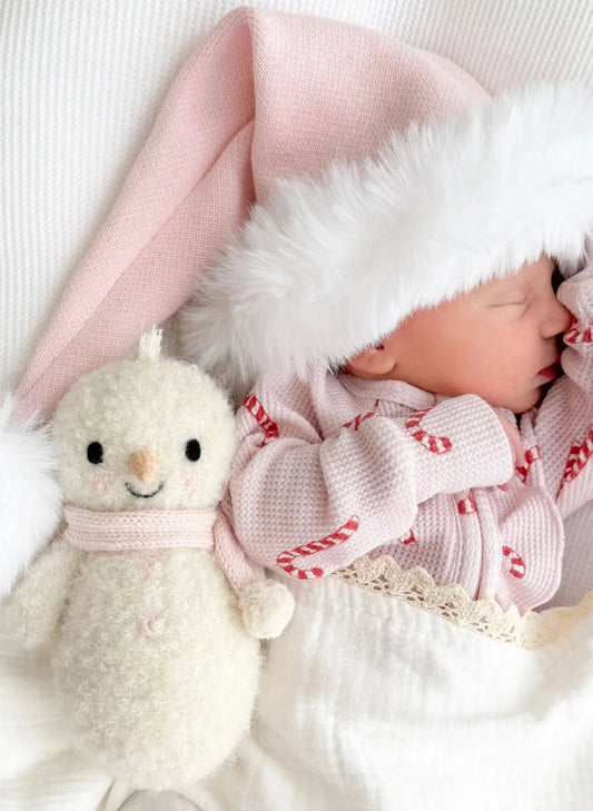 Cuddle&Kind Cuddle + Kind Baby Snowman - Blush available at The Good Life Boutique