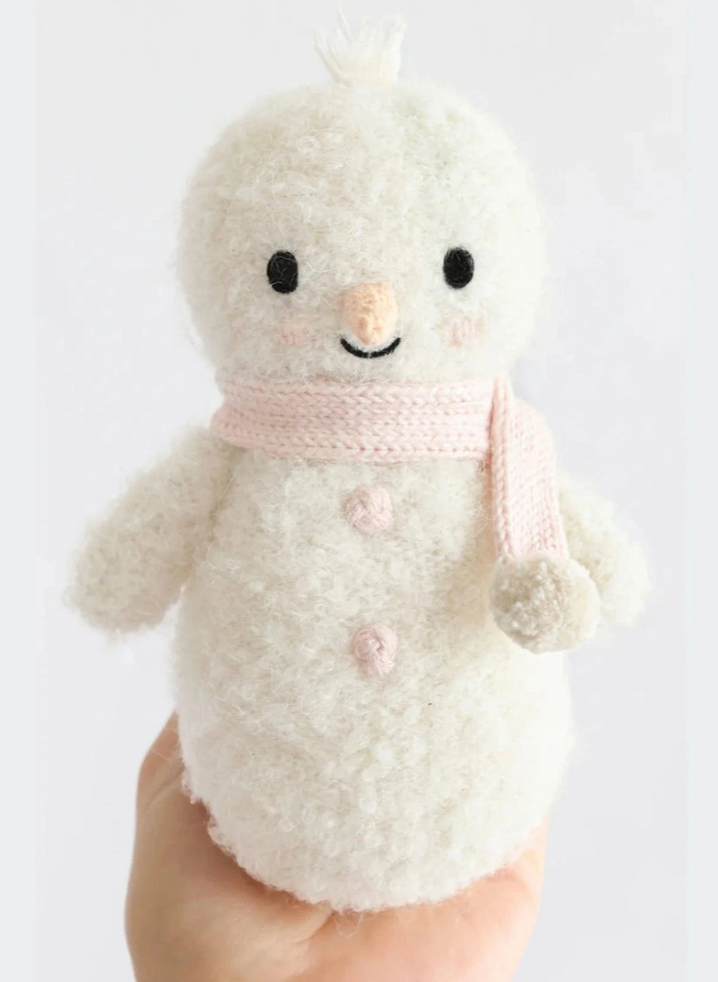 Cuddle&Kind Cuddle + Kind Baby Snowman - Blush available at The Good Life Boutique