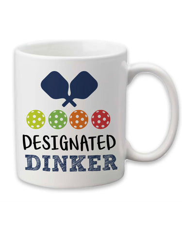 Canary Road Blue "Designated Dinker" Pickleball Mug available at The Good Life Boutique