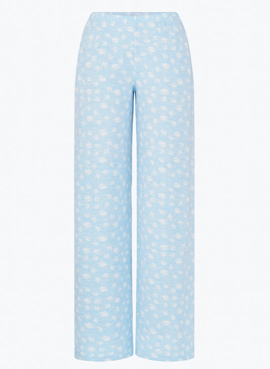 Ditsy Daisy Mia Pajama Bottoms - Frost Blue