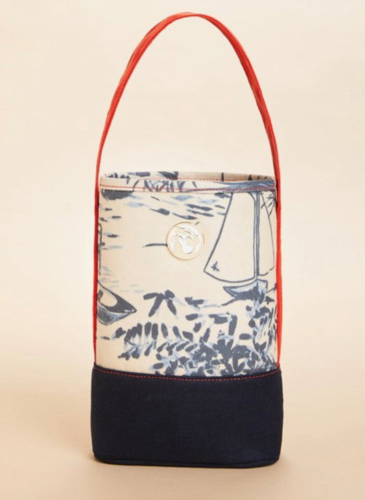 Spartina Daise Seascape Double Wine Caddy available at The Good Life Boutique