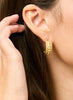 Dappled Hoop Earrings Gold