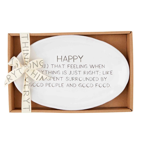 Mud Pie Define Happy Sentiment Tray available at The Good Life Boutique