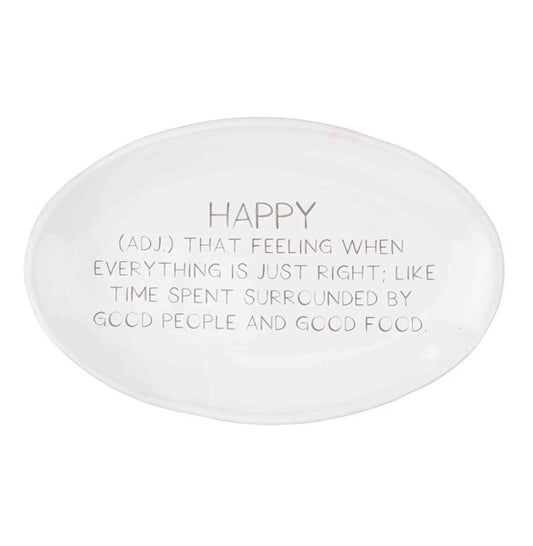 Mud Pie Define Happy Sentiment Tray available at The Good Life Boutique