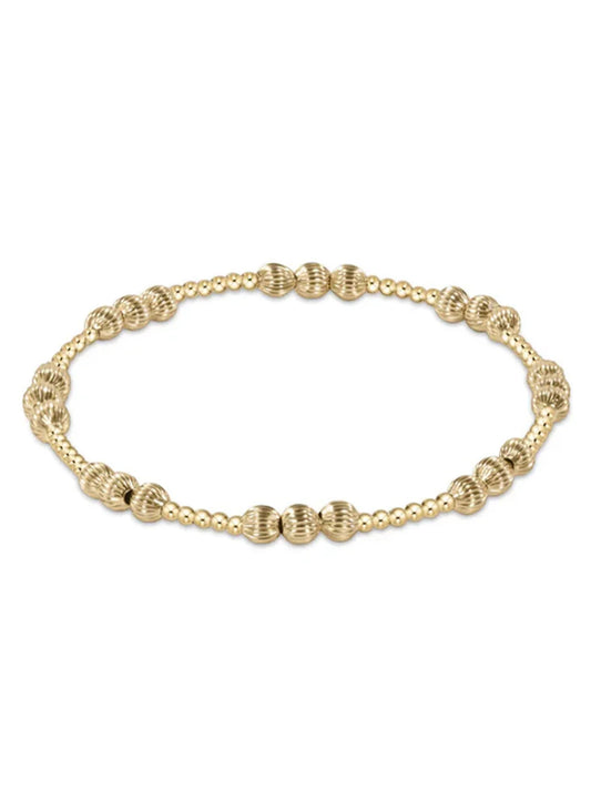 enewton design Dignity Joy Pattern 4mm Bead Bracelet - Gold available at The Good Life Boutique