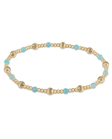 enewton design Dignity Sincerity Pattern 4mm Bead Bracelet - Amazonite available at The Good Life Boutique