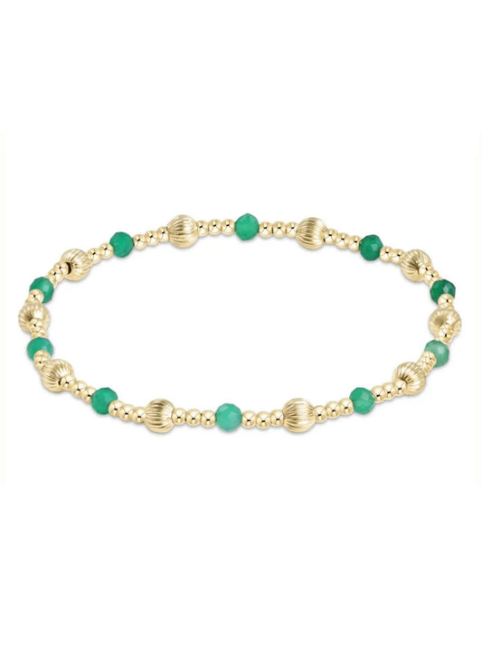 enewton design Enewton - Dignity Sincerity Pattern 4mm Bead Bracelet - Green Onyx available at The Good Life Boutique