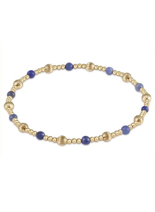 enewton design Dignity Sincerity Pattern 4mm Bead Bracelet - Lapis available at The Good Life Boutique