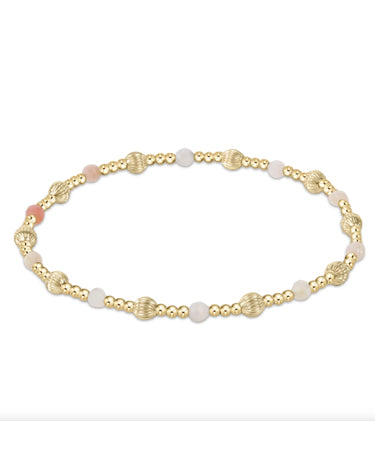 enewton design Dignity Sincerity Pattern 4mm Bead Bracelet - Pink Opal available at The Good Life Boutique