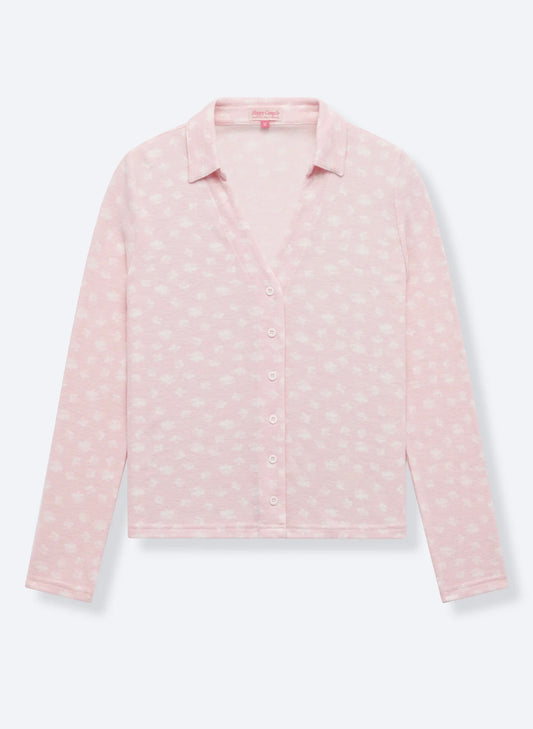 Ditsy Daisy Mia Pajama Top - Baby Pink