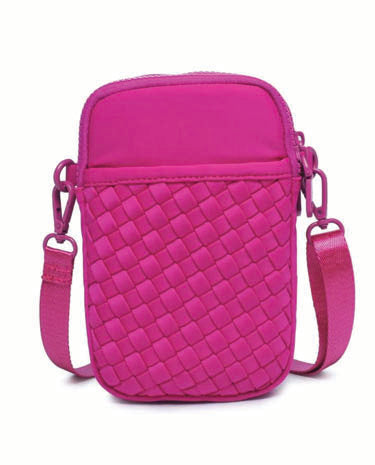 Sol & Selene Divide & Conquer - Woven Neoprene - Fuchsia available at The Good Life Boutique