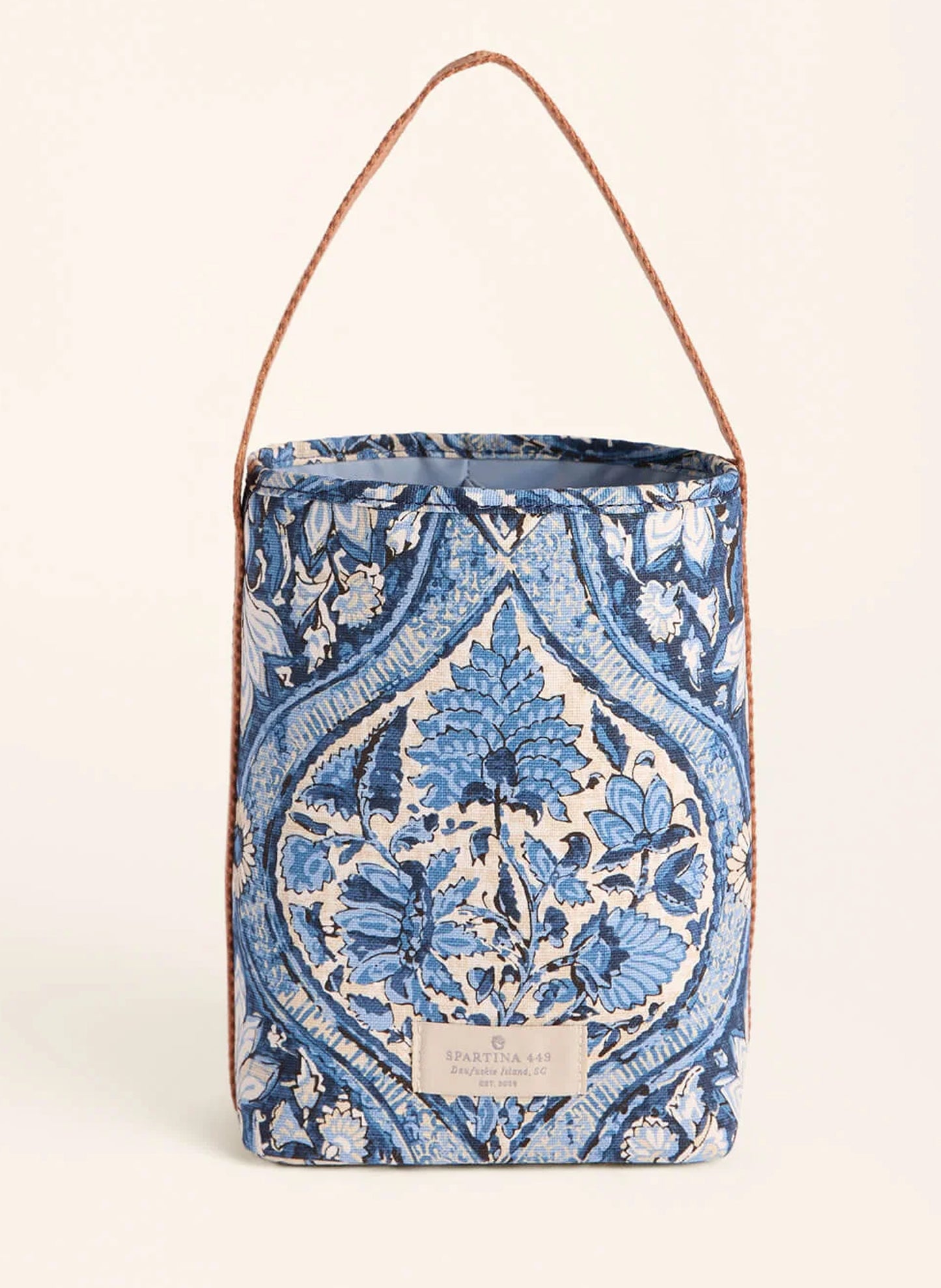 Double Wine Caddy Japonica Cartouche Blue