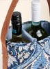Double Wine Caddy Japonica Cartouche Blue