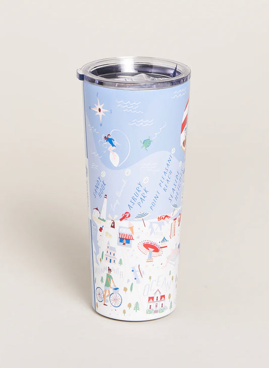 Down The Shore - Stainless Steel Drink Tumbler 22oz -