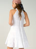 Elan Elan Dress Hi Neck Tiered - White available at The Good Life Boutique