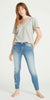 Driftwood Driftwood - Jackie High Rise X Bluebell Fleur - Medium Wash available at The Good Life Boutique