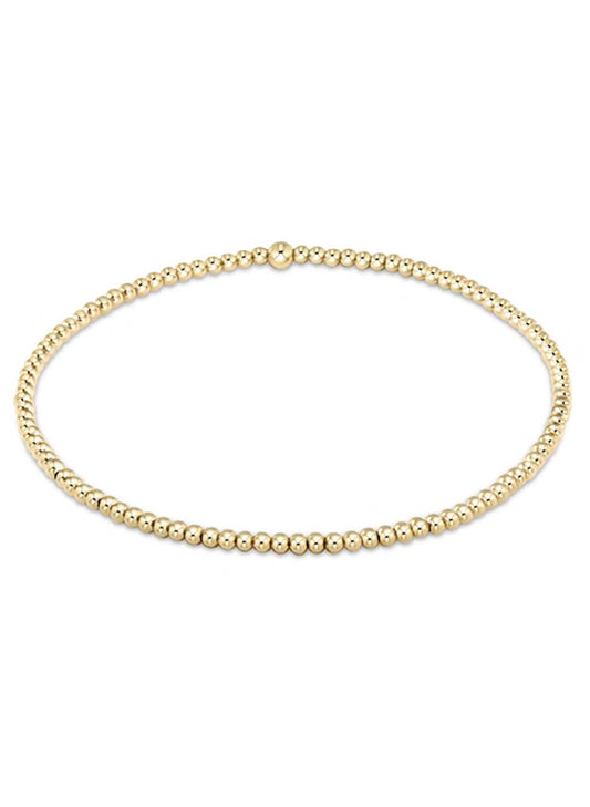 enewton design EGIRL Classic Gold 2mm Bead Bracelet available at The Good Life Boutique