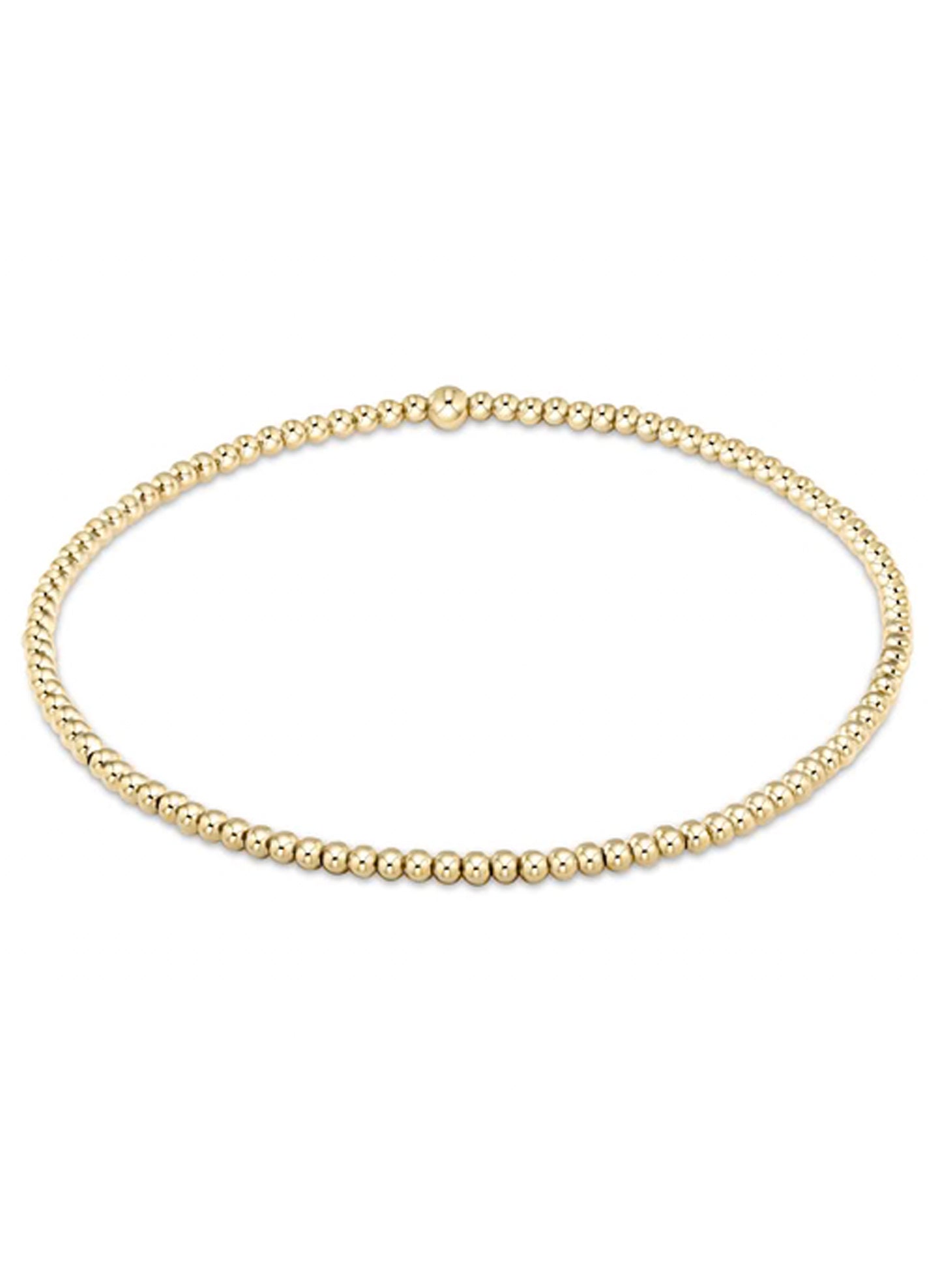 enewton design EGIRL Classic Gold 2mm Bead Bracelet available at The Good Life Boutique