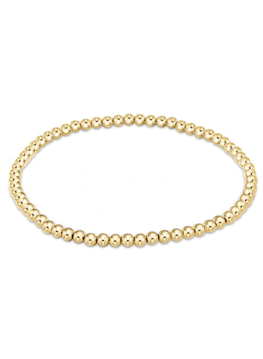 enewton design EGIRL Classic Gold 3mm Bead Bracelet available at The Good Life Boutique