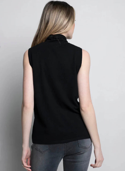 Picadilly Fashions Rhinestone Embellished Tank - Black available at The Good Life Boutique