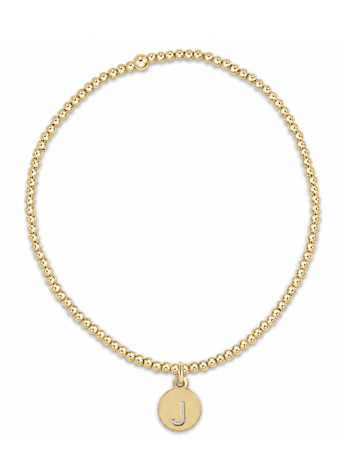 Enewton - Classic Gold 2mm Bracelet - Respect Small Gold Disc - J
