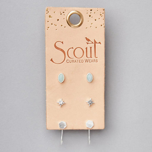 Gabby Studs Amazonite Gabby Studs Amazonite
