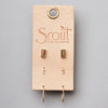 Scout Curated Wears Courtney Stud Trio - Gold (Pyrite) available at The Good Life Boutique