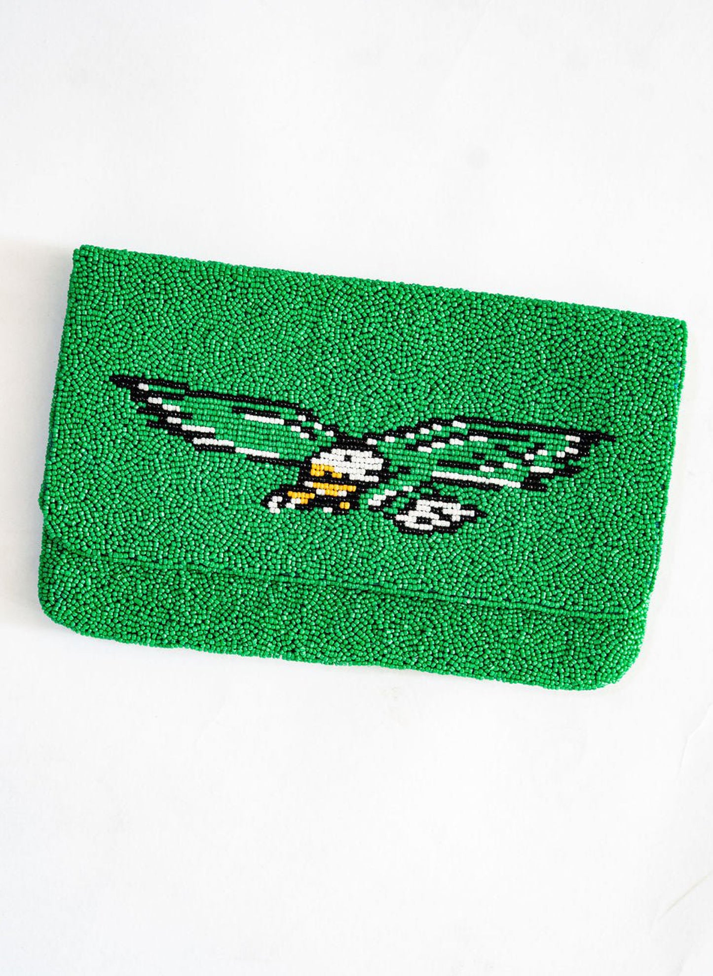 Eagles/Go Birds Beaded Clutch