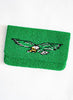 Eagles/Go Birds Beaded Clutch