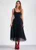 Elan Elan - Maxi Tulle Skirt - Black available at The Good Life Boutique