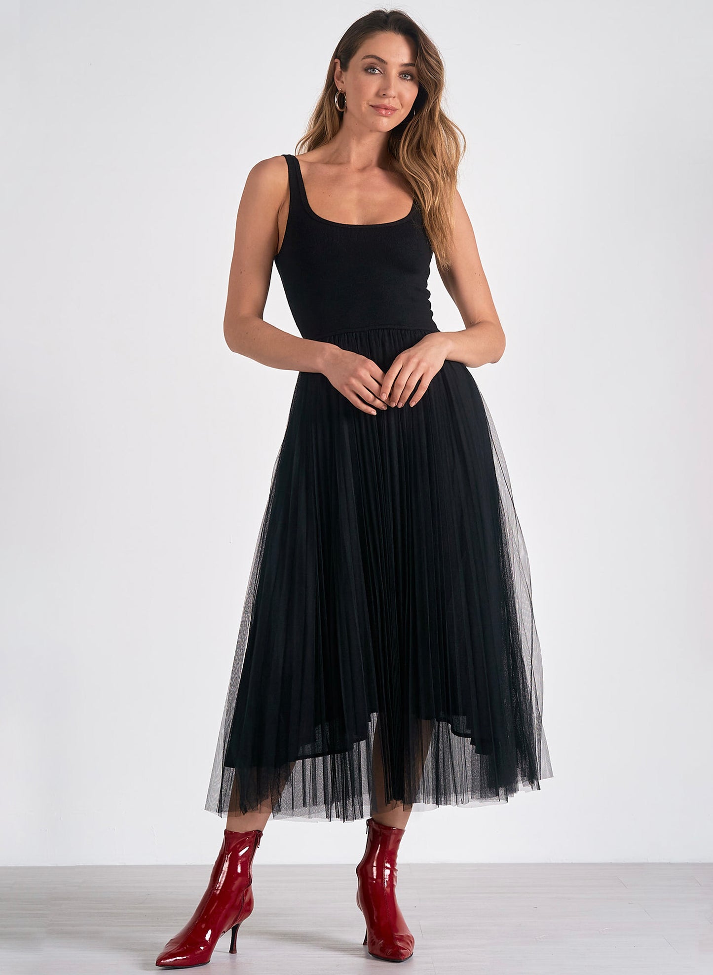 Elan Elan - Maxi Tulle Skirt - Black available at The Good Life Boutique