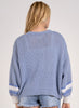 Elan Elan - 1 Sweater Cardigan Loose Fit - Blue available at The Good Life Boutique