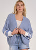 Elan Elan - 1 Sweater Cardigan Loose Fit - Blue available at The Good Life Boutique