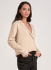 Elan Elan - Sweater Jacket w/ Lapel - Natural available at The Good Life Boutique