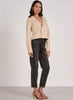 Elan Elan - Sweater Jacket w/ Lapel - Natural available at The Good Life Boutique