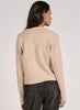 Elan Elan - Sweater Jacket w/ Lapel - Natural available at The Good Life Boutique