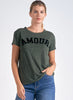 Elan Elan - 7 Top Crew Neck - Olive Amour available at The Good Life Boutique