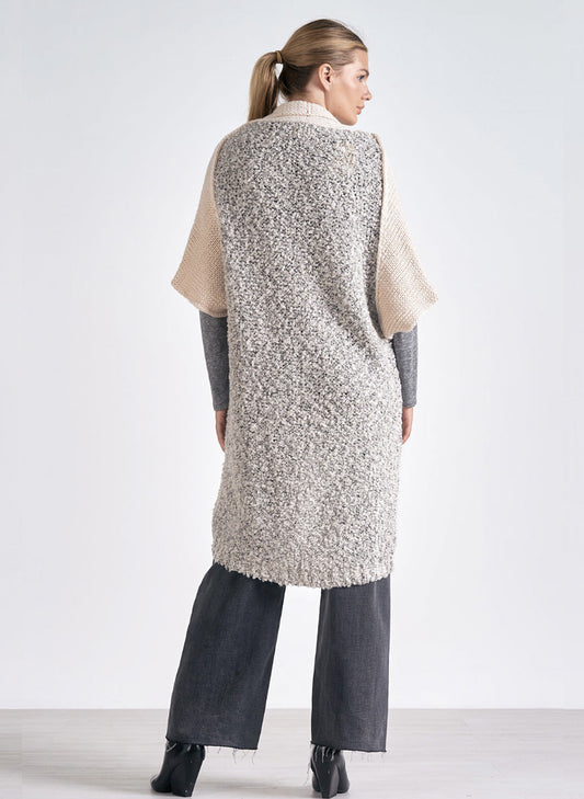 Elan Elan - 8 Sweater Cardigan 3/4 Sleeve - Off White - One Size available at The Good Life Boutique