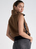 Elan Elan - 8 Vest Zip Up - Dark Tan available at The Good Life Boutique