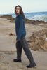 Elan Elan - 9 Turtleneck Sweater Boucle - Teal Blue available at The Good Life Boutique