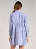 Elan Elan - Dress Long Sleeve Button Down - Blue Strip available at The Good Life Boutique