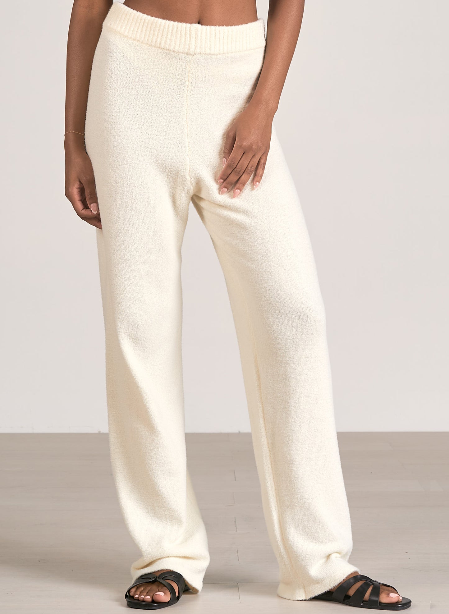 Elan Elan - Lounge Pants - Cream available at The Good Life Boutique