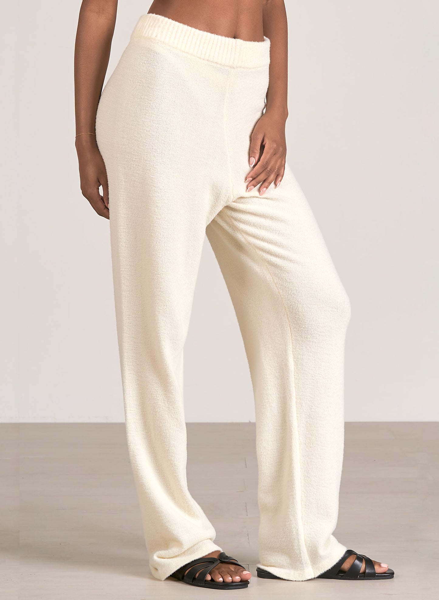 Elan Elan - Lounge Pants - Cream available at The Good Life Boutique