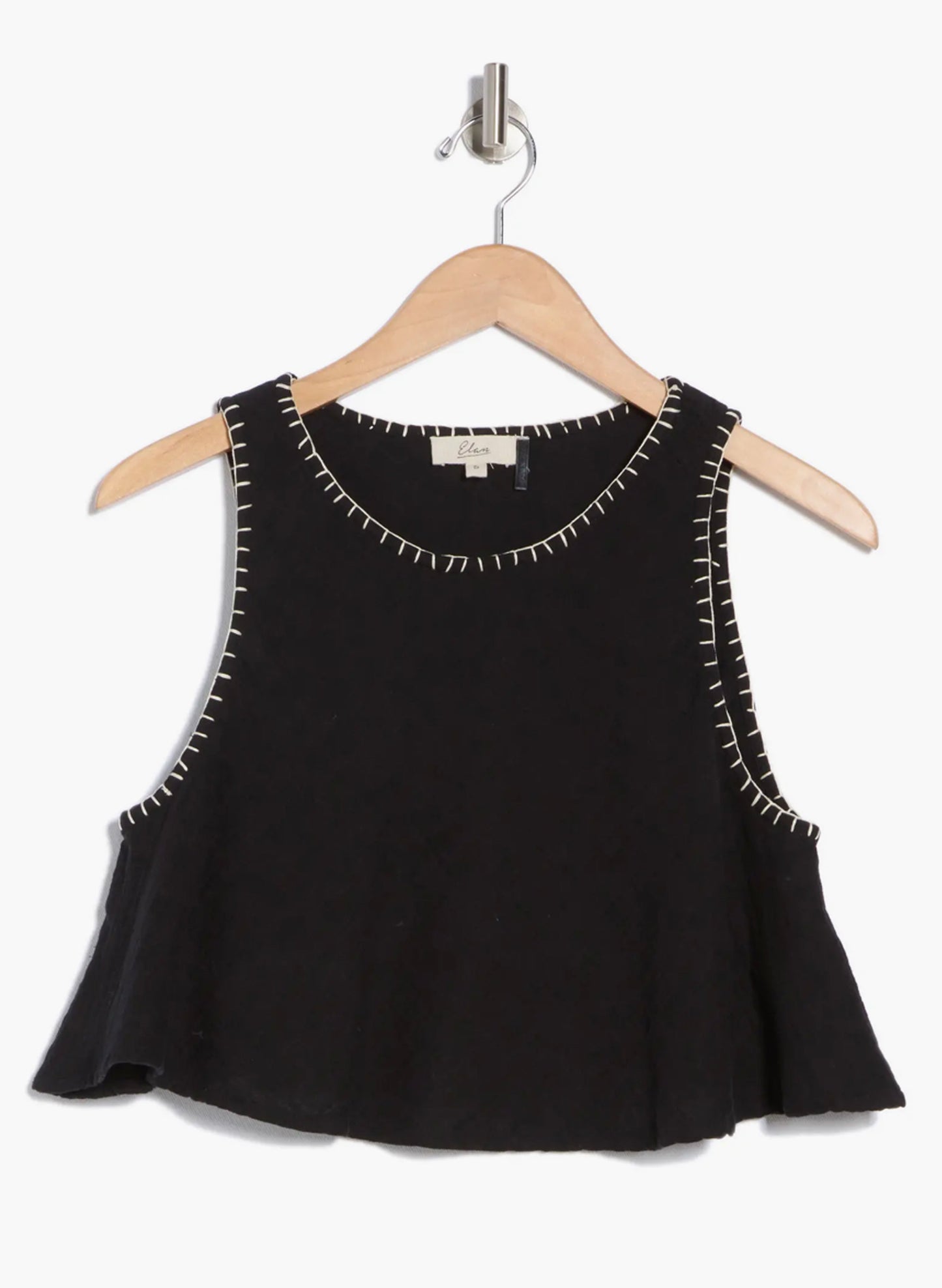 Elan Elan - Flowy Tank Top - Black available at The Good Life Boutique