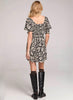 Saltwater Luxe Saltwater Luxe Elbow Sleeve Zahara Midi Dress - Black available at The Good Life Boutique