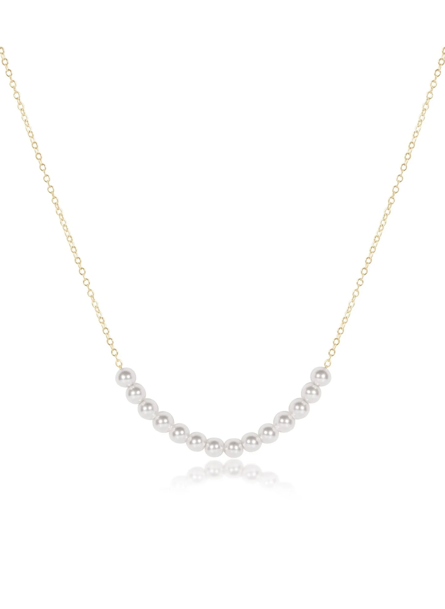 enewton design Enewton - 16" Necklace Gold - Beaded Bliss - 4mm Pearl available at The Good Life Boutique