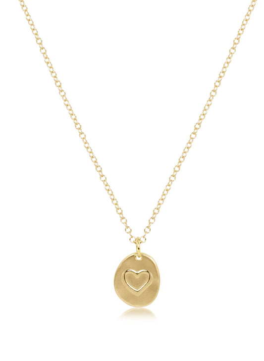 enewton design Enewton - 16" Necklace Gold - Inspire Love Small Gold Charm available at The Good Life Boutique