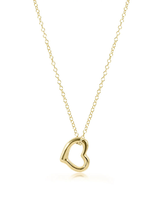 enewton design Enewton - 16" Necklace Gold - Love Gold Charm available at The Good Life Boutique