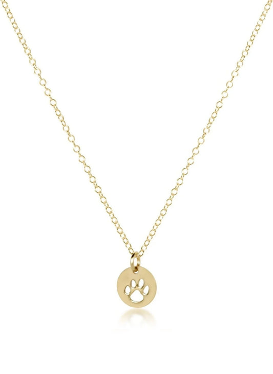 enewton design Enewton - 16" Necklace Gold - Paw Print Small Gold Disc available at The Good Life Boutique